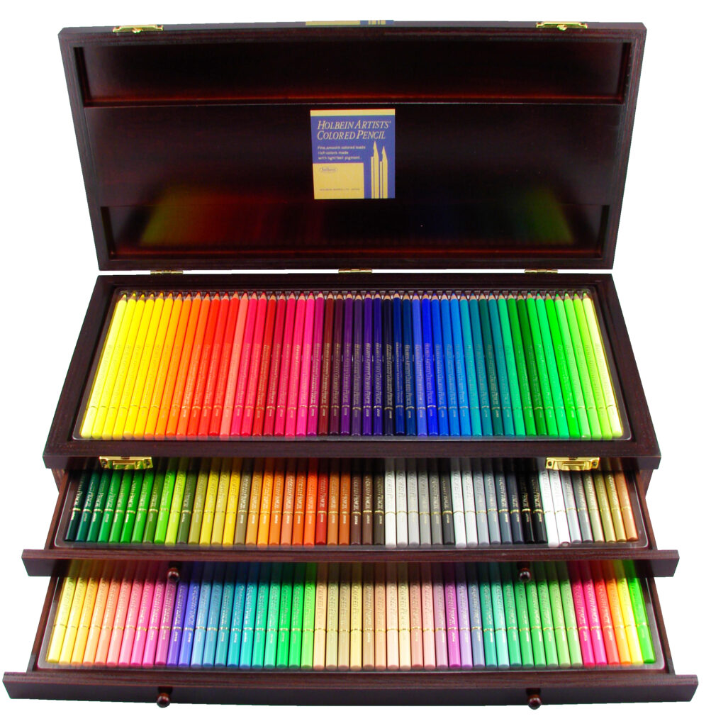 Holbein Artists Colored Pencils, 150 Color Set Paper Box OP945