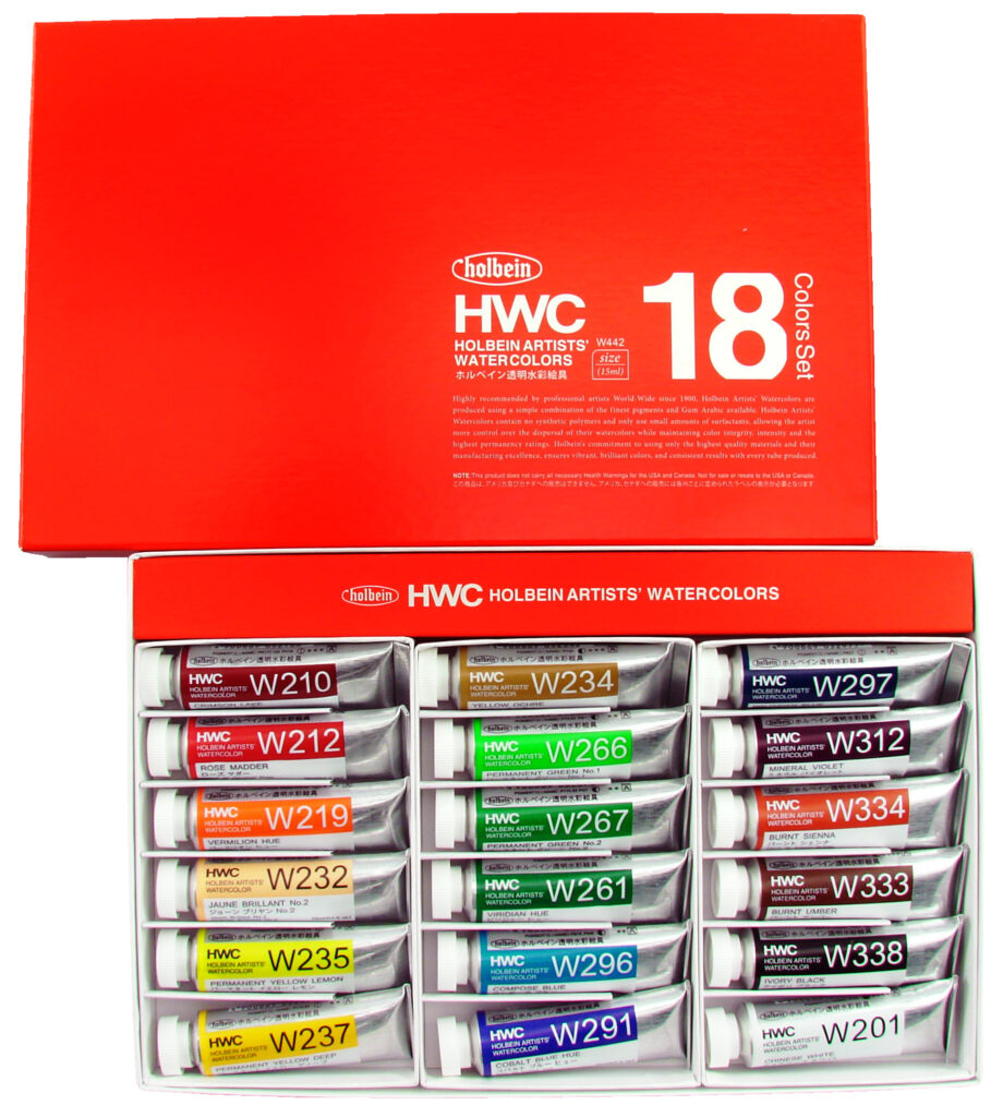 Holbein WC Set of 18 - 5ml - The Art Store/Commercial Art Supply