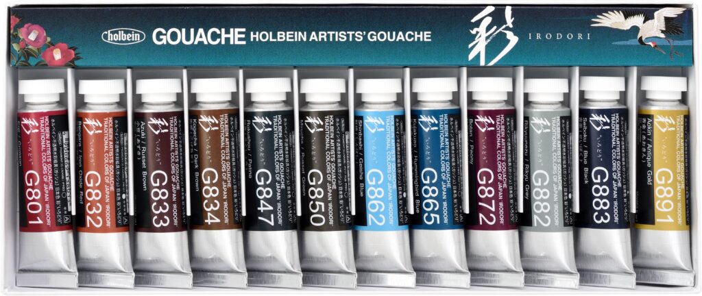 Holbein Idori Gouache Spring Set- Swatching & First Impressions 